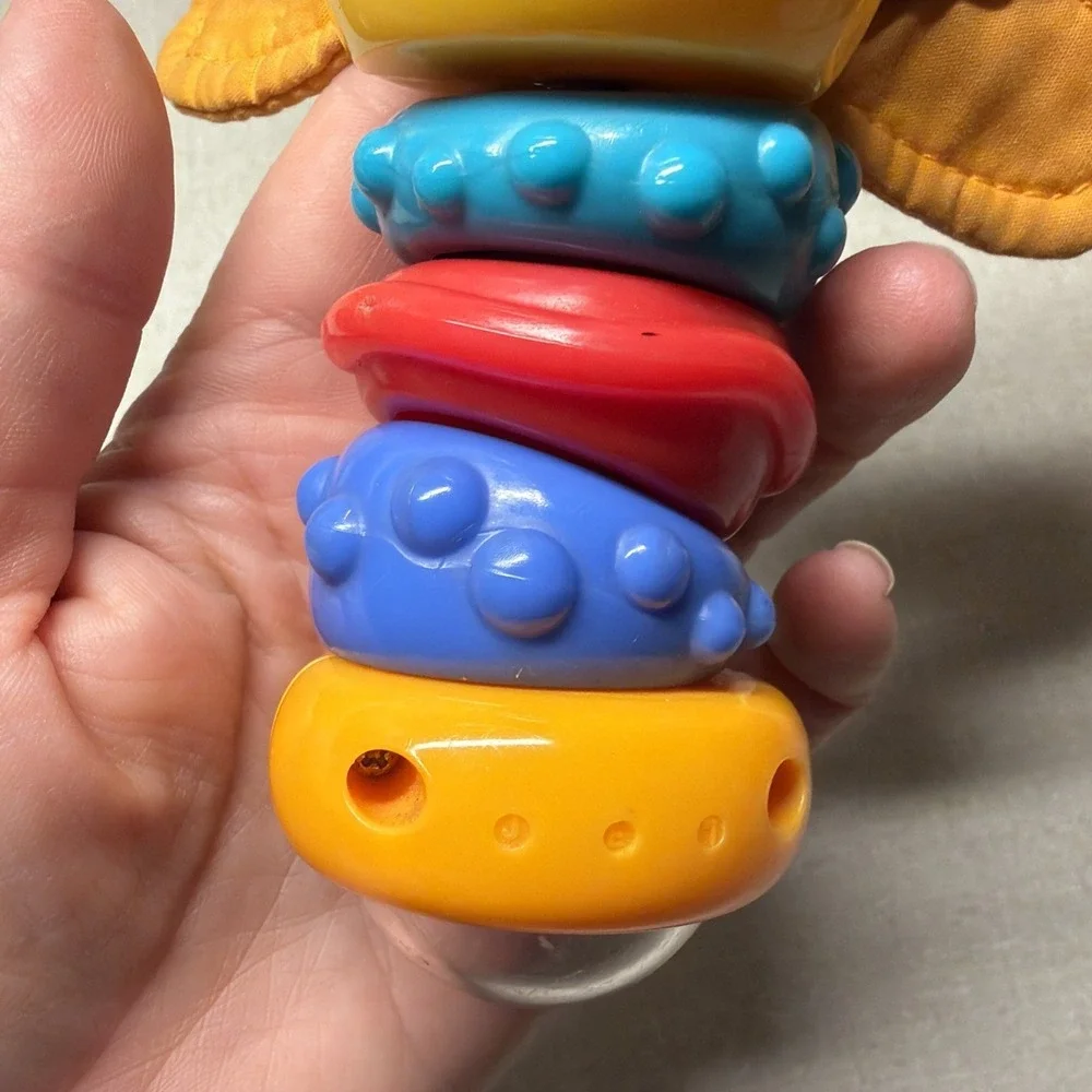 Bright Starts Twisty Bug dragonfly butterfly take along  baby toy rattle lights